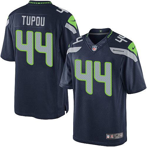 Men's Limited Tani Tupou Nike Jersey Navy Blue Home - #44 NFL Seattle Seahawks